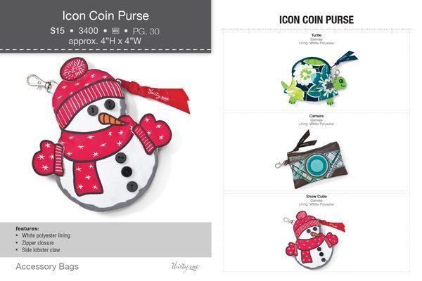 Snowman Icon Coin Purse